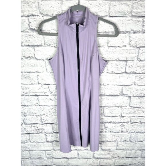 HALARA Women's Lavendar Sleeveless Front Zip Dress NWT Medium - Picture 1 of 6